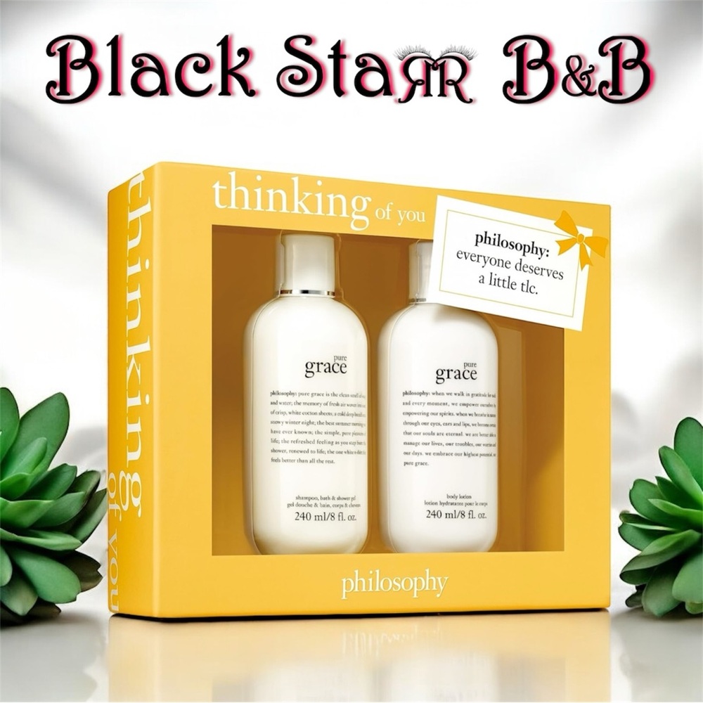 🪷Philosophy Thinking Of You Pure Grace Body Lotion & Gel 2-pc Gift Set Duo. NEW